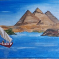 Floating on the Nile (2), Aswan, Egypt